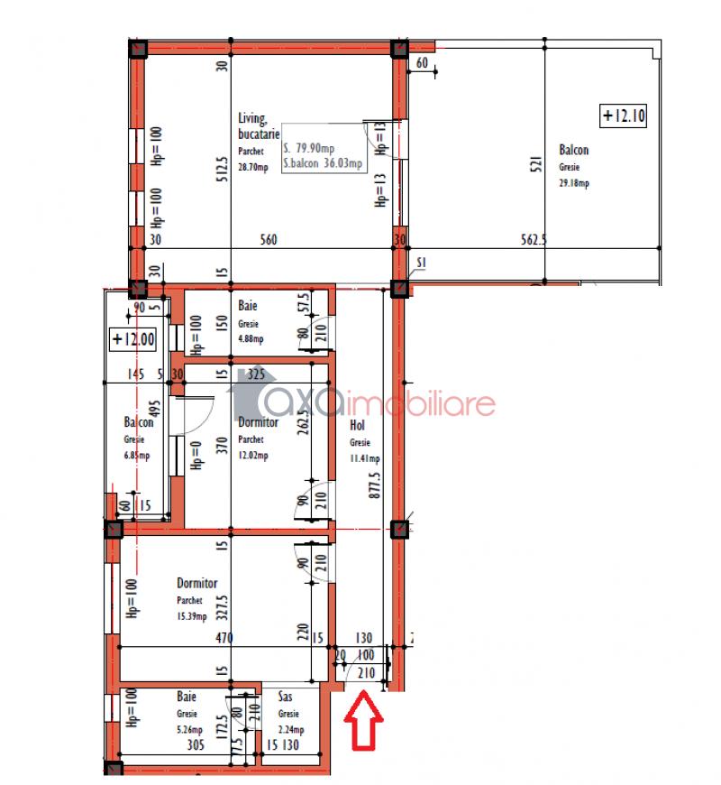 Apartament 3 camere de vanzare in Cluj-Napoca, cartier Marasti
