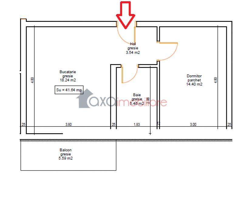 Apartament 2 camere de vanzare in Floresti